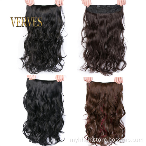 Wavy Long easy wear Synthetic Hair Wave High Temperature Synthetic Hairpiece Clip In Hair Extensions Body Wave Hair Corn
